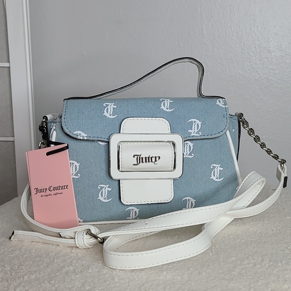 Juicy Couture Denim flap crossbody
